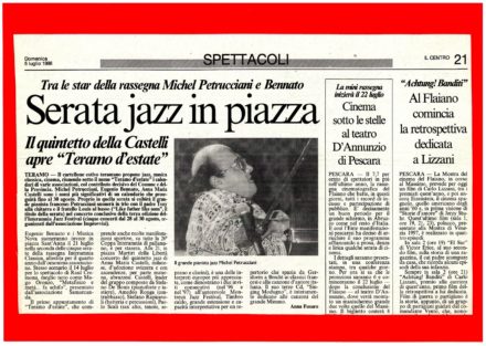 Articolo Il Centro Teramo Concerto Jazz Luglio 1998